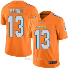 Dan Marino Miami Dolphins Youth Game Color Rush Orange Jersey Bestplayer
